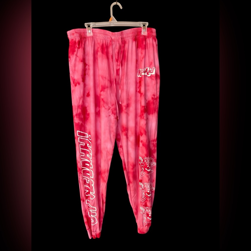 Kool-Aid Red Tie-Dye Joggers Size XXL